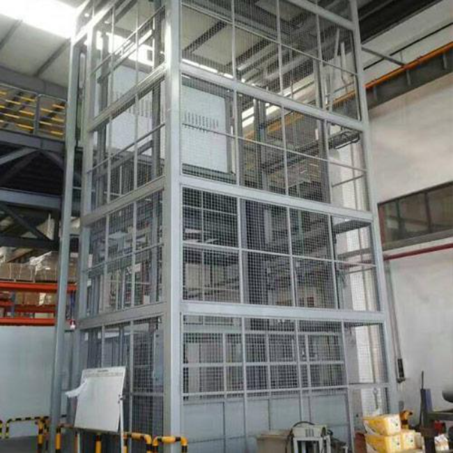 项城导轨式升降平台货梯